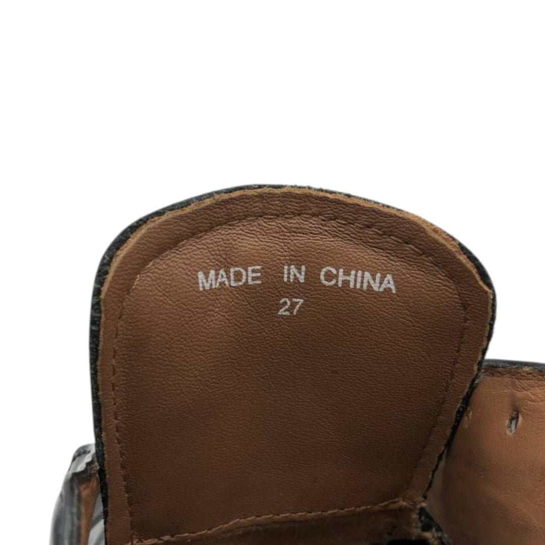 Bostonian Classics Straight Tip Shoes, Size 7M Women's 24.0cm genuine leather black type Vintage Second Hand
