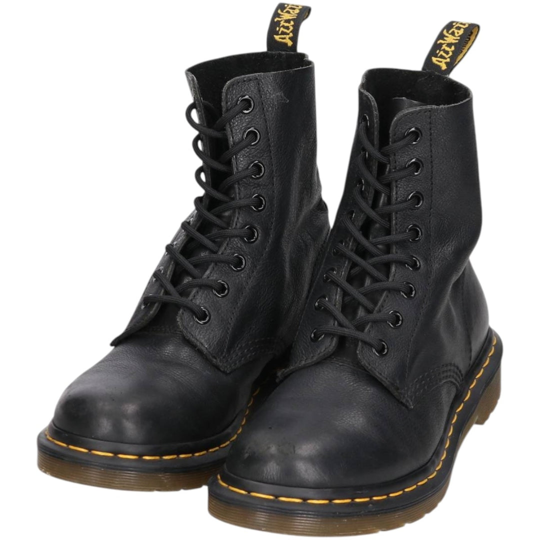 Dr. Martens Pascal 8-Eye Boots 6 Women's 25.0cm unclear black type Vintage Second Hand