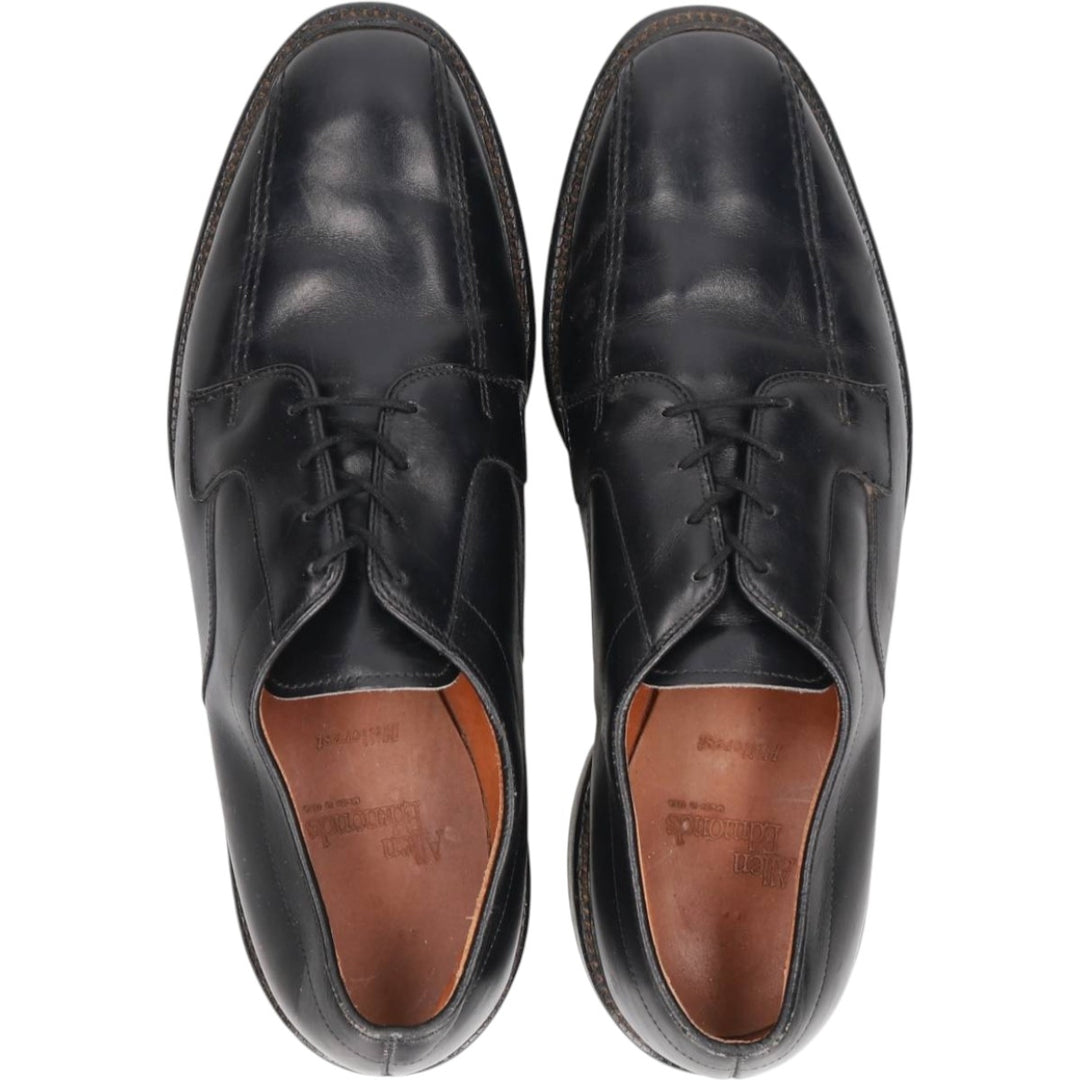 Allen Edmonds Hillcrest Swirl Mocha Leather Shoes, Size 10, Made in USA Men's 28.0cm unclear black type Vintage Second Hand