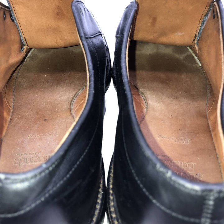 Allen Edmonds Hillcrest Swirl Mocha Leather Shoes, Size 10, Made in USA Men's 28.0cm unclear black type Vintage Second Hand