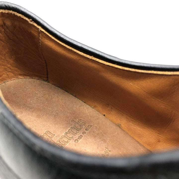Allen Edmonds Hillcrest Swirl Mocha Leather Shoes, Size 10, Made in USA Men's 28.0cm unclear black type Vintage Second Hand