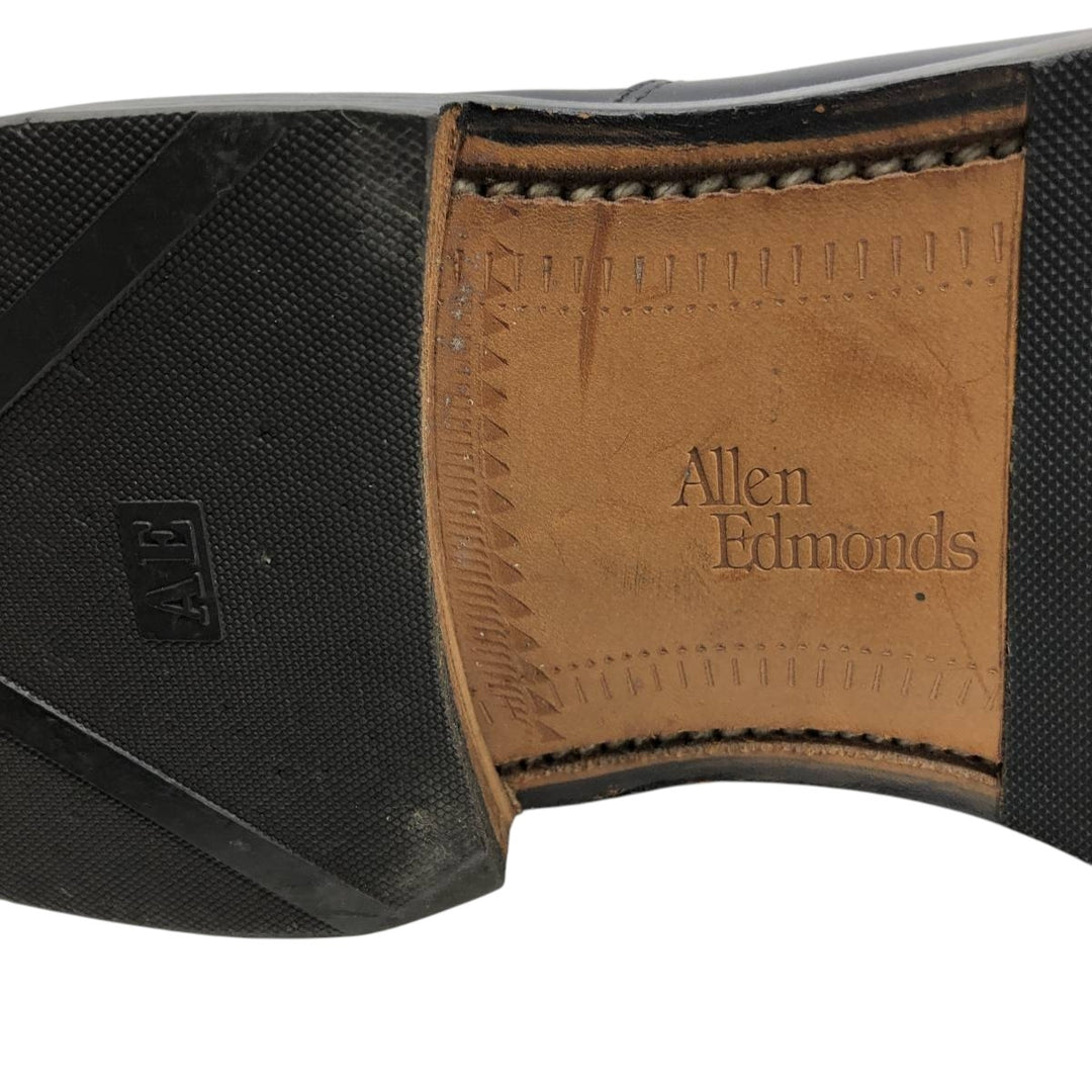 Allen Edmonds Hillcrest Swirl Mocha Leather Shoes, Size 10, Made in USA Men's 28.0cm unclear black type Vintage Second Hand