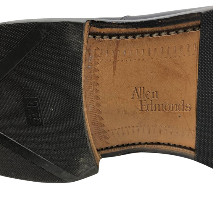 Allen Edmonds Hillcrest Swirl Mocha Leather Shoes, Size 10, Made in USA Men's 28.0cm unclear black type Vintage Second Hand