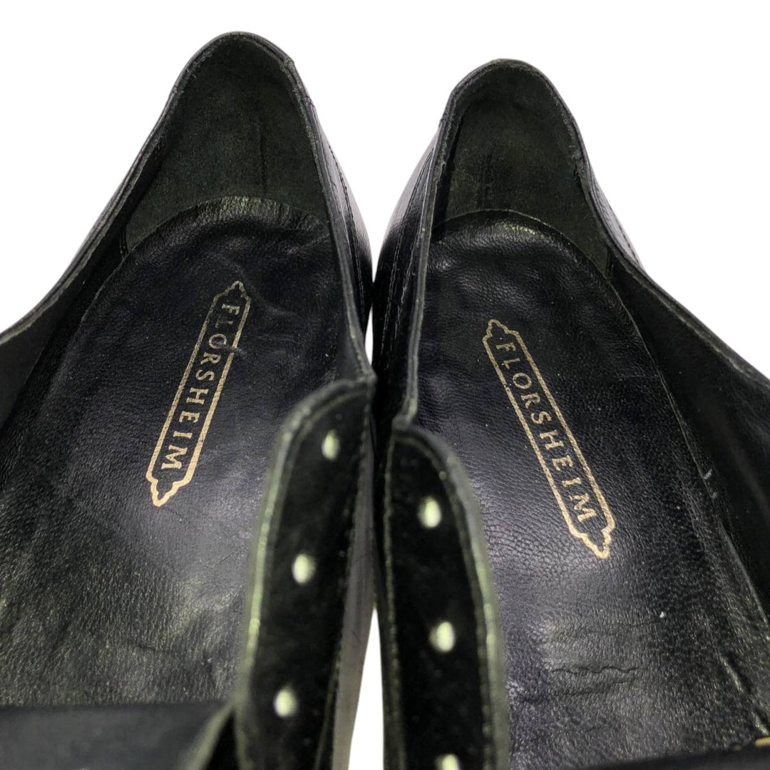 Florsheim Square Toe U-Tip Shoes 10D Men's 28.0cm unclear black type Vintage Second Hand
