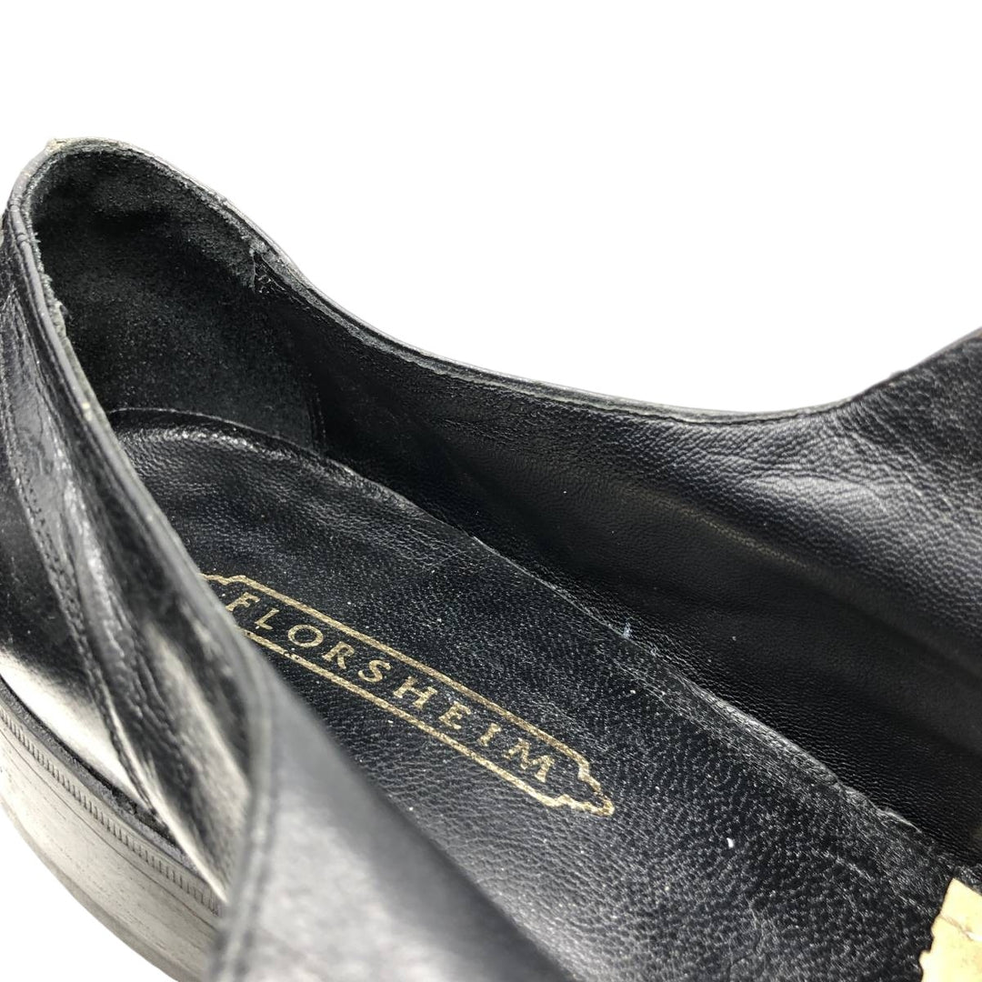 Florsheim Square Toe U-Tip Shoes 10D Men's 28.0cm unclear black type Vintage Second Hand