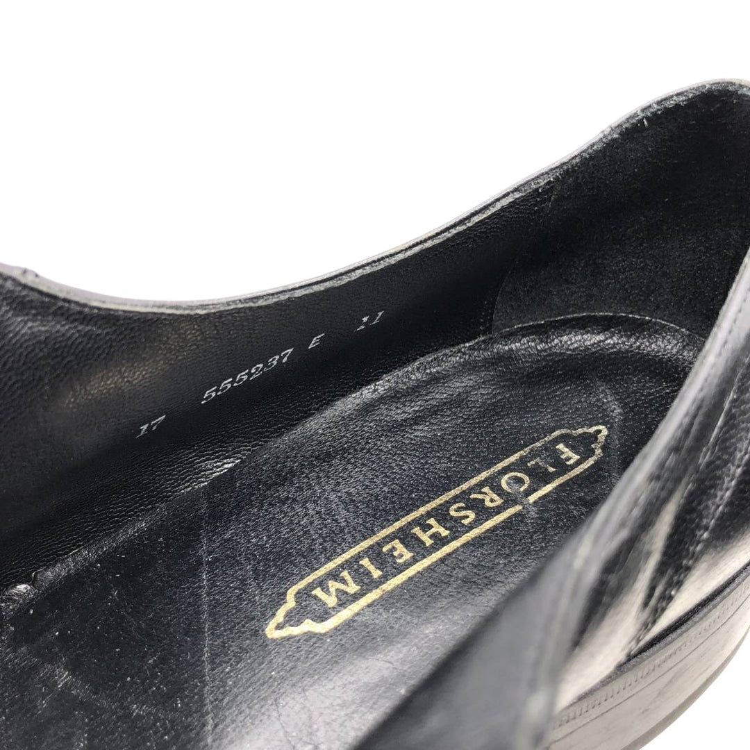 Florsheim Square Toe U-Tip Shoes 10D Men's 28.0cm unclear black type Vintage Second Hand
