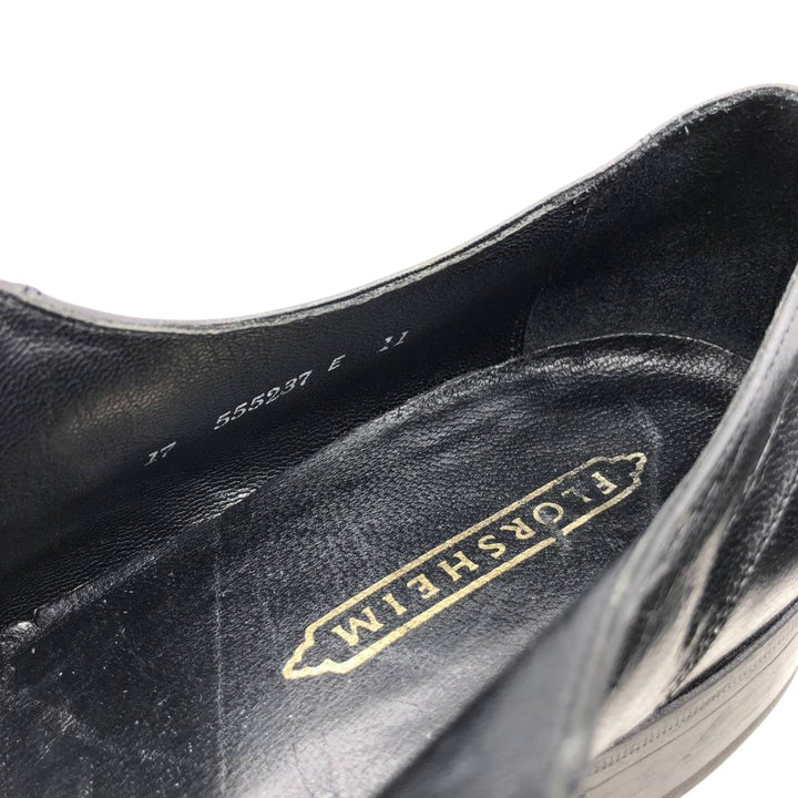 Florsheim Square Toe U-Tip Shoes 10D Men's 28.0cm unclear black type Vintage Second Hand