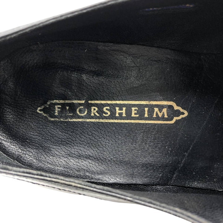 Florsheim Square Toe U-Tip Shoes 10D Men's 28.0cm unclear black type Vintage Second Hand