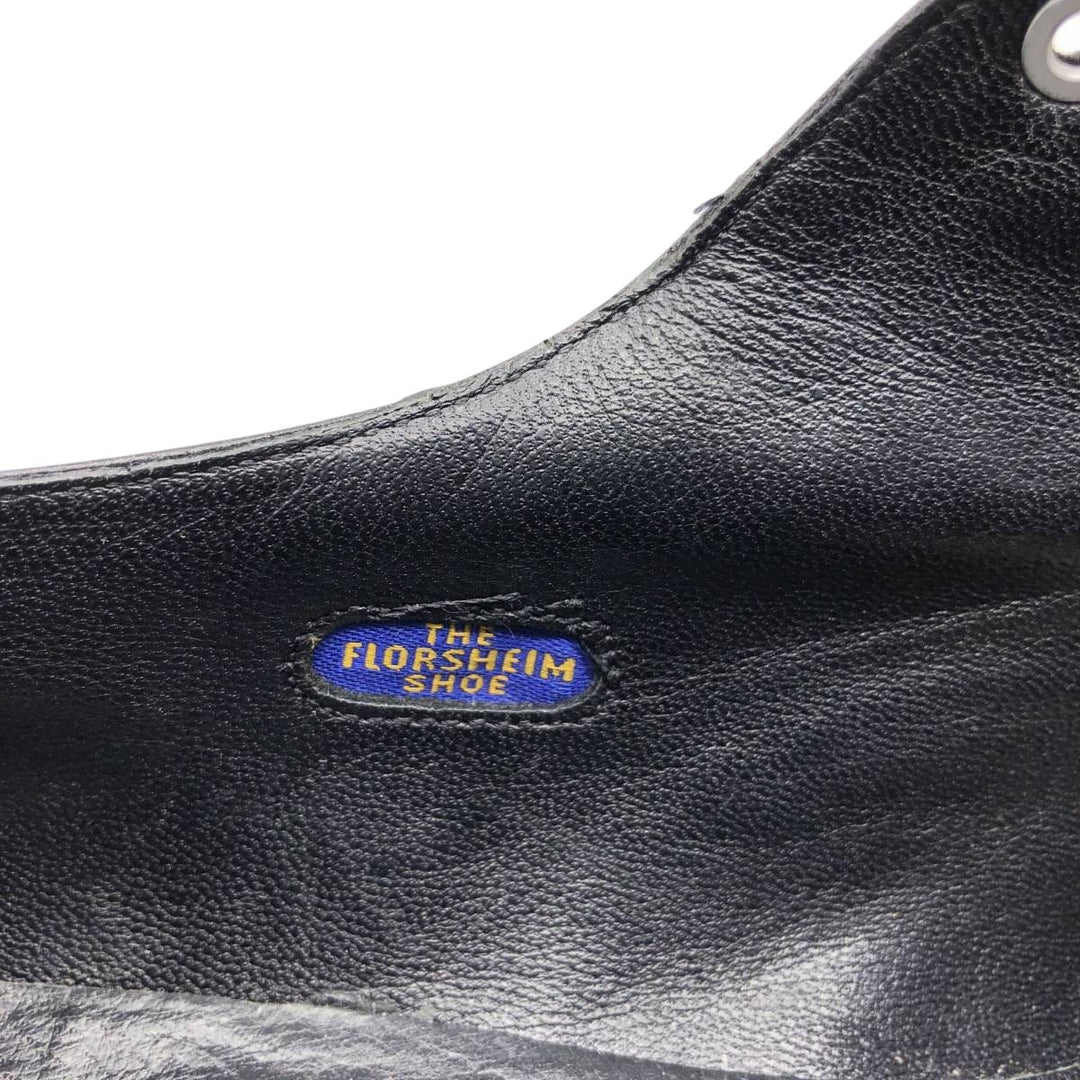 Florsheim Square Toe U-Tip Shoes 10D Men's 28.0cm unclear black type Vintage Second Hand