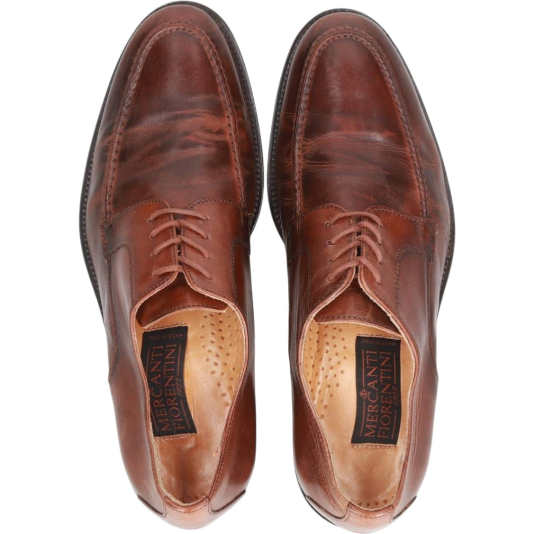 MERCANTI FIORENTINI U-tip shoes, made in Italy, size 8M Men's 27.5cm unclear brown type Vintage Second Hand
