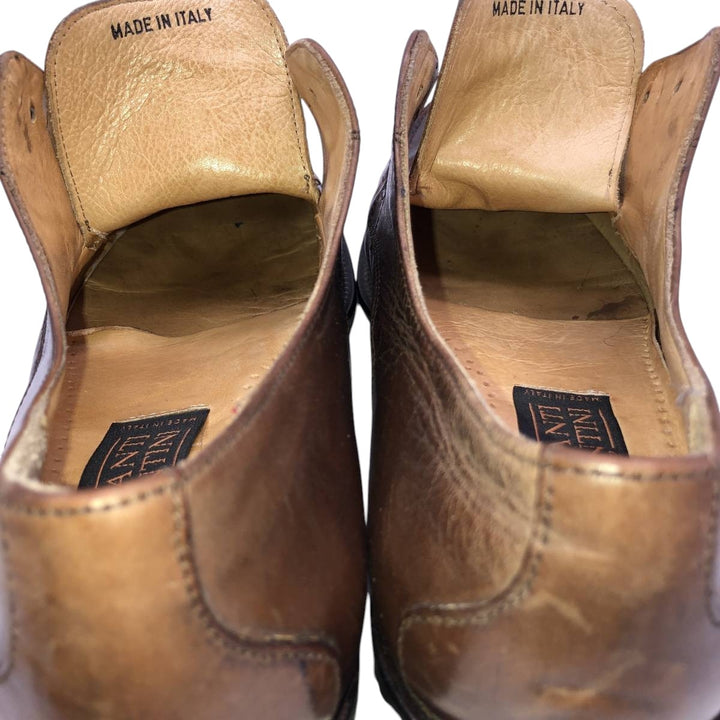 MERCANTI FIORENTINI U-tip shoes, made in Italy, size 8M Men's 27.5cm unclear brown type Vintage Second Hand