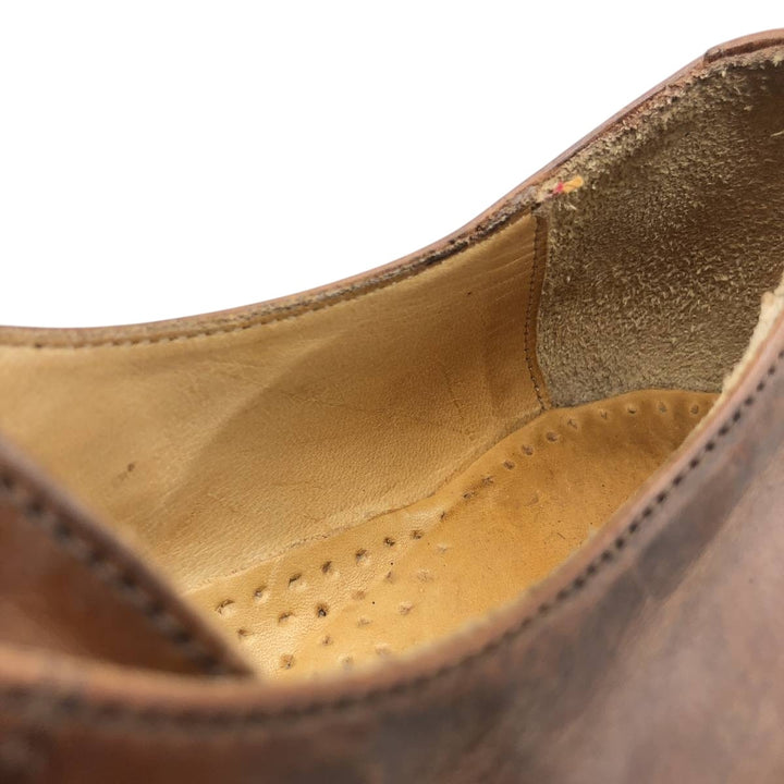 MERCANTI FIORENTINI U-tip shoes, made in Italy, size 8M Men's 27.5cm unclear brown type Vintage Second Hand