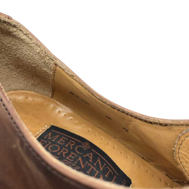 MERCANTI FIORENTINI U-tip shoes, made in Italy, size 8M Men's 27.5cm unclear brown type Vintage Second Hand