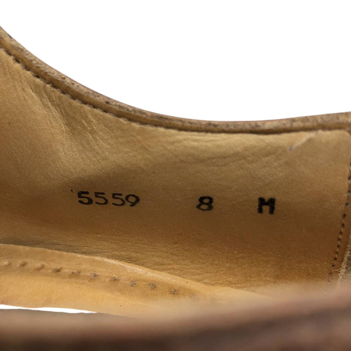 MERCANTI FIORENTINI U-tip shoes, made in Italy, size 8M Men's 27.5cm unclear brown type Vintage Second Hand
