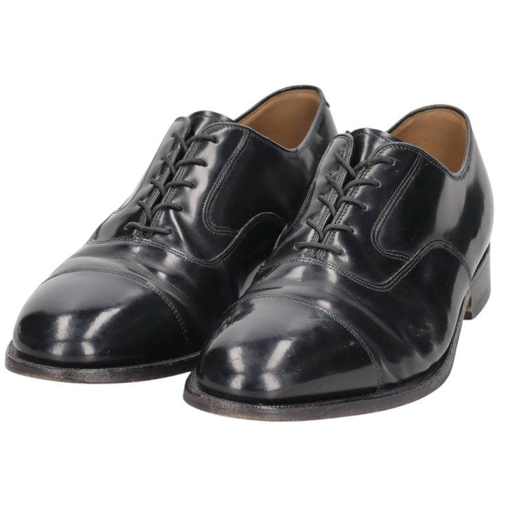 Johnston & Murphy straight-tip shoes, size 9 1/2, dark blue. Men's 27.5cm unclear black type Vintage Second Hand