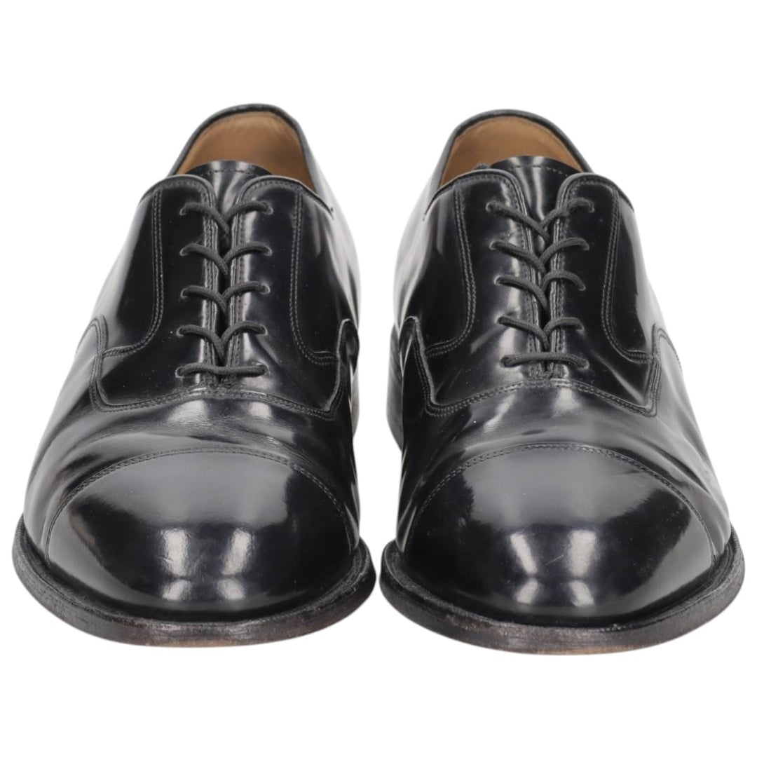 Johnston & Murphy straight-tip shoes, size 9 1/2, dark blue. Men's 27.5cm unclear black type Vintage Second Hand