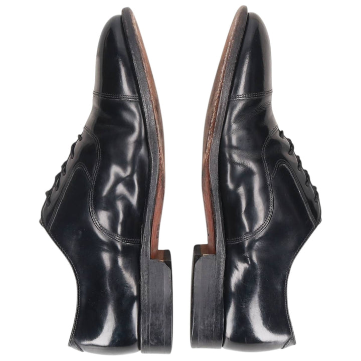 Johnston & Murphy straight-tip shoes, size 9 1/2, dark blue. Men's 27.5cm unclear black type Vintage Second Hand