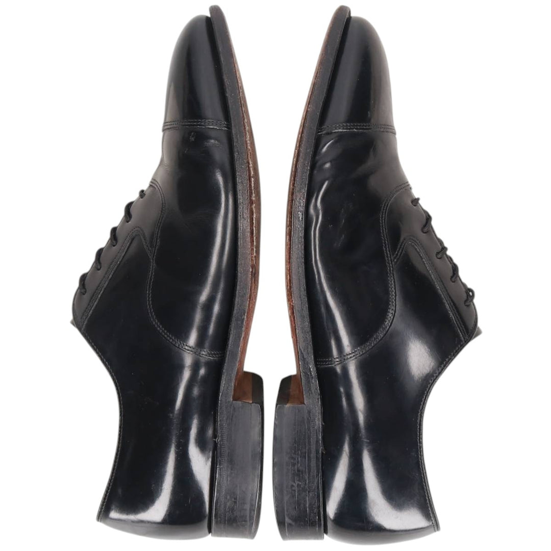 Johnston & Murphy straight-tip shoes, size 9 1/2, dark blue. Men's 27.5cm unclear black type Vintage Second Hand