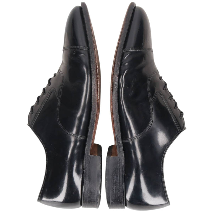 Johnston & Murphy straight-tip shoes, size 9 1/2, dark blue. Men's 27.5cm unclear black type Vintage Second Hand