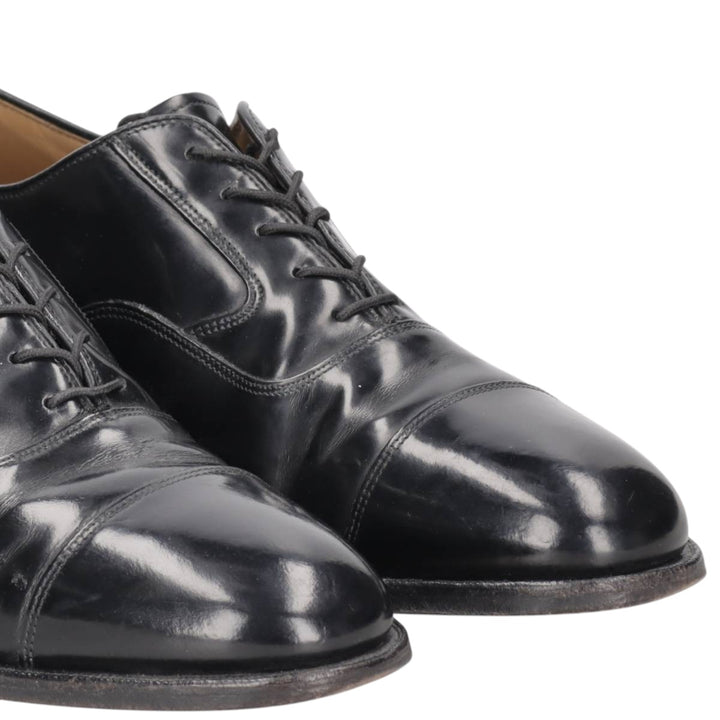 Johnston & Murphy straight-tip shoes, size 9 1/2, dark blue. Men's 27.5cm unclear black type Vintage Second Hand