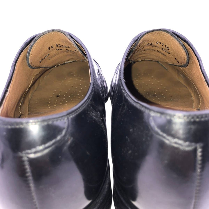 Johnston & Murphy straight-tip shoes, size 9 1/2, dark blue. Men's 27.5cm unclear black type Vintage Second Hand