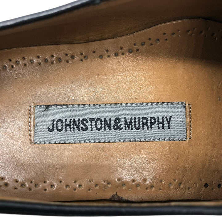 Johnston & Murphy straight-tip shoes, size 9 1/2, dark blue. Men's 27.5cm unclear black type Vintage Second Hand