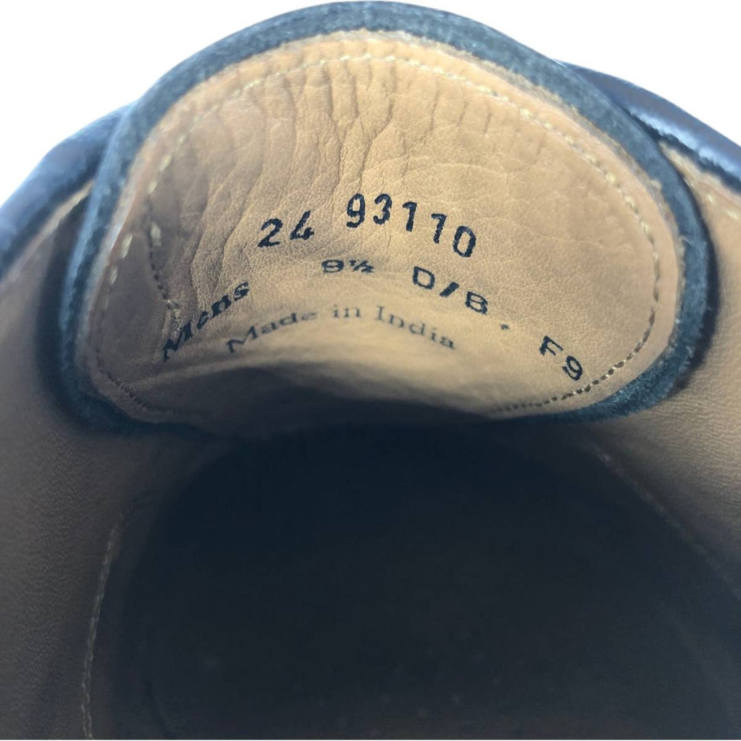 Johnston & Murphy straight-tip shoes, size 9 1/2, dark blue. Men's 27.5cm unclear black type Vintage Second Hand