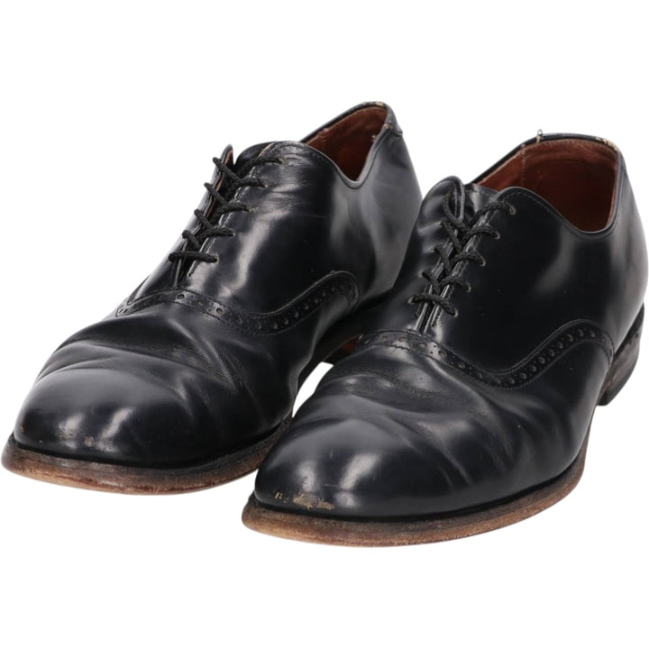 Allen Edmonds Danbury plain toe shoes, made in the USA, size 9 1/2C Men's 27.5cm unclear black type Vintage Second Hand