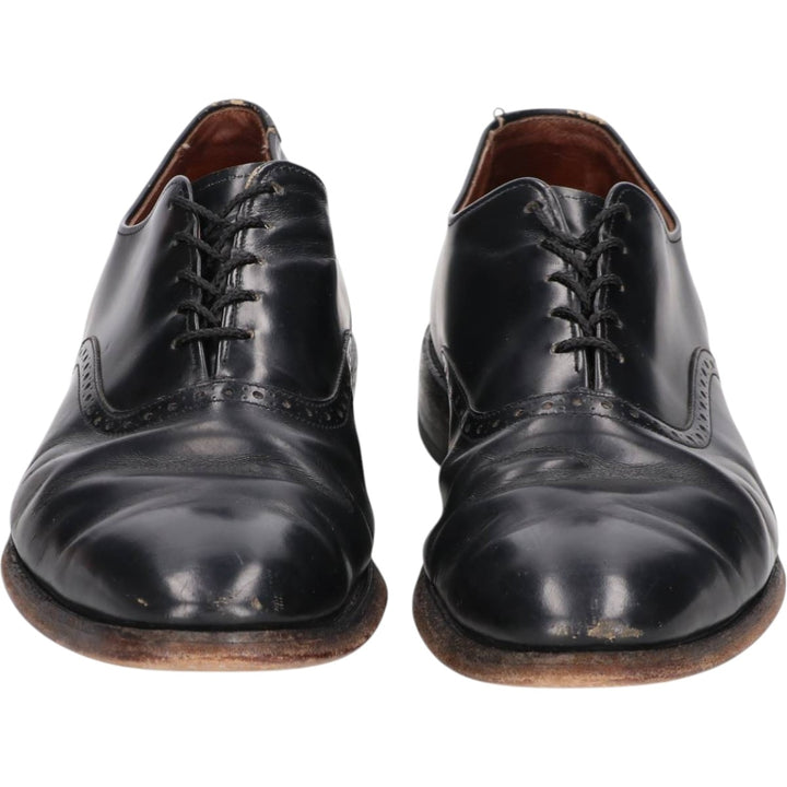 Allen Edmonds Danbury plain toe shoes, made in the USA, size 9 1/2C Men's 27.5cm unclear black type Vintage Second Hand