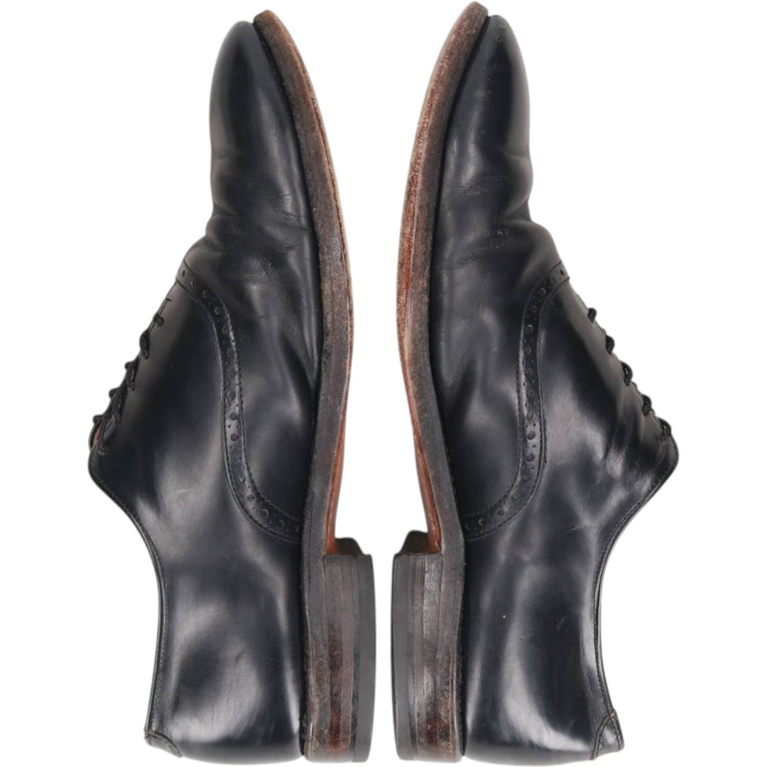 Allen Edmonds Danbury plain toe shoes, made in the USA, size 9 1/2C Men's 27.5cm unclear black type Vintage Second Hand