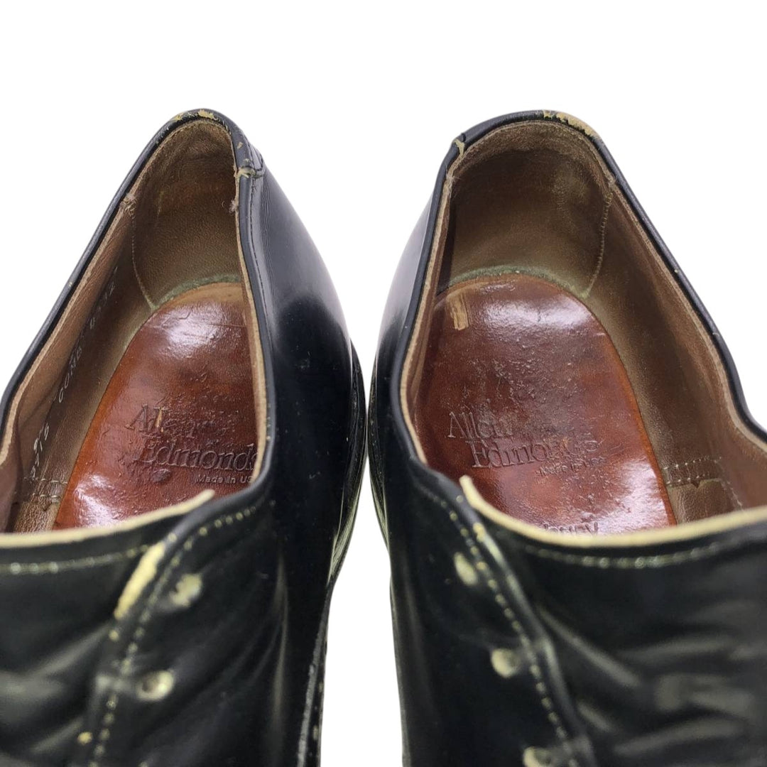 Allen Edmonds Danbury plain toe shoes, made in the USA, size 9 1/2C Men's 27.5cm unclear black type Vintage Second Hand