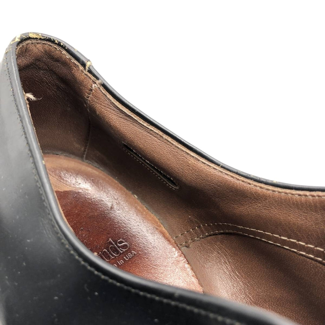 Allen Edmonds Danbury plain toe shoes, made in the USA, size 9 1/2C Men's 27.5cm unclear black type Vintage Second Hand