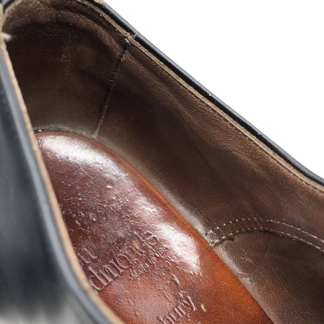 Allen Edmonds Danbury plain toe shoes, made in the USA, size 9 1/2C Men's 27.5cm unclear black type Vintage Second Hand