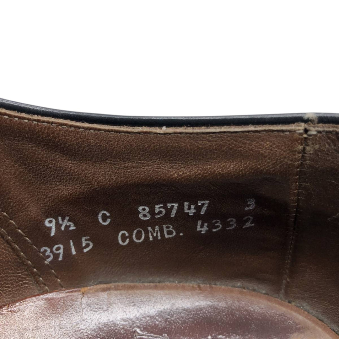 Allen Edmonds Danbury plain toe shoes, made in the USA, size 9 1/2C Men's 27.5cm unclear black type Vintage Second Hand