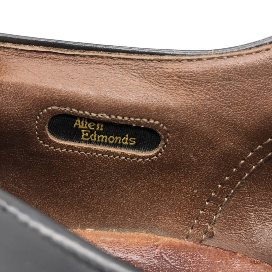 Allen Edmonds Danbury plain toe shoes, made in the USA, size 9 1/2C Men's 27.5cm unclear black type Vintage Second Hand