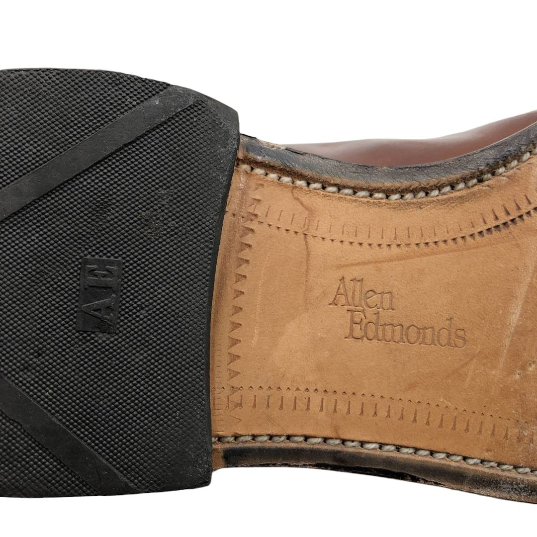 Allen Edmonds Delray U-Tip Shoes, Made in USA, Size 9 1/2 Men's 27.5cm unclear brown type Vintage Second Hand