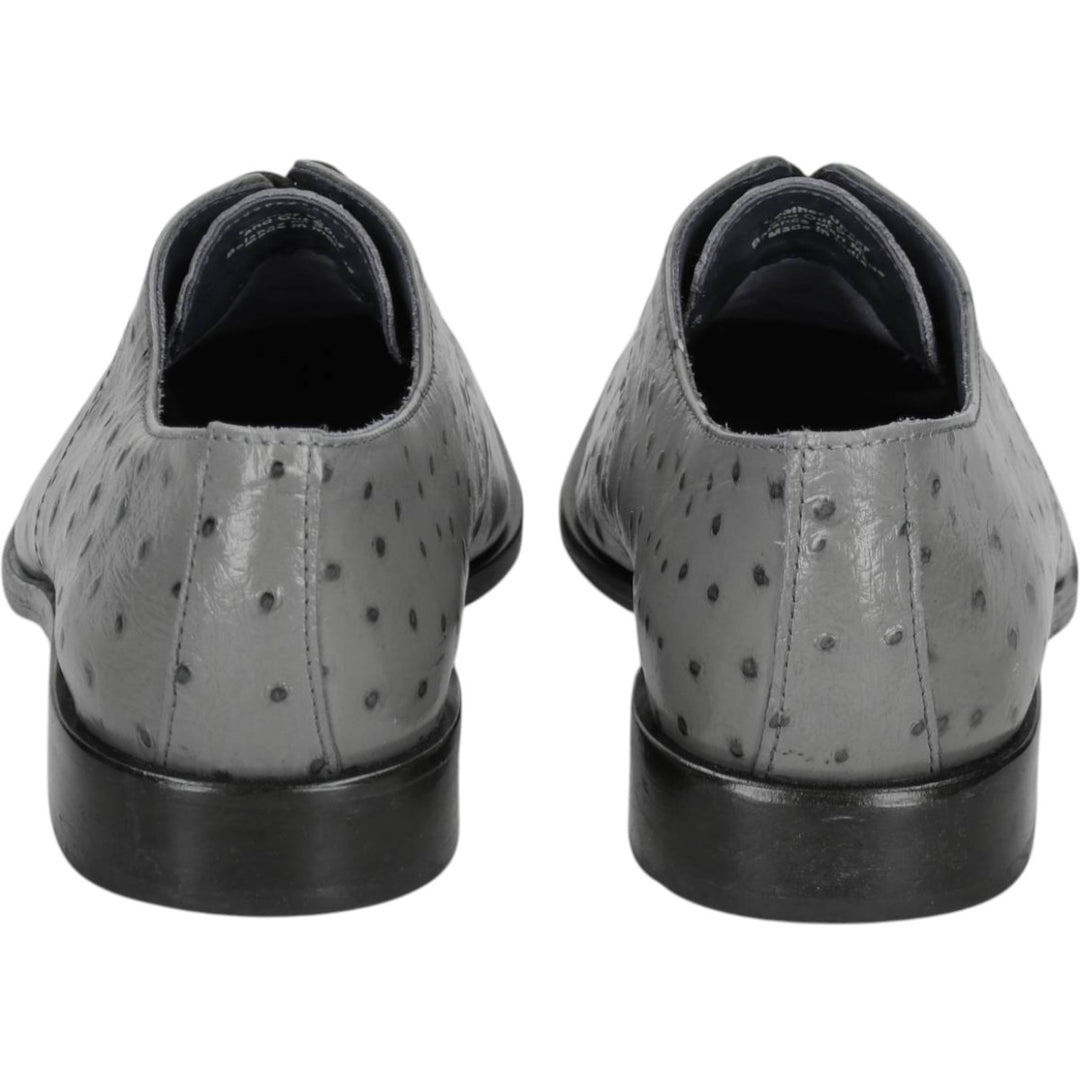STACY ADAMS Dot Pattern Square Toe Leather Shoes 7 1/2 M Men's 25.5cm genuine leather gray type Vintage Second Hand