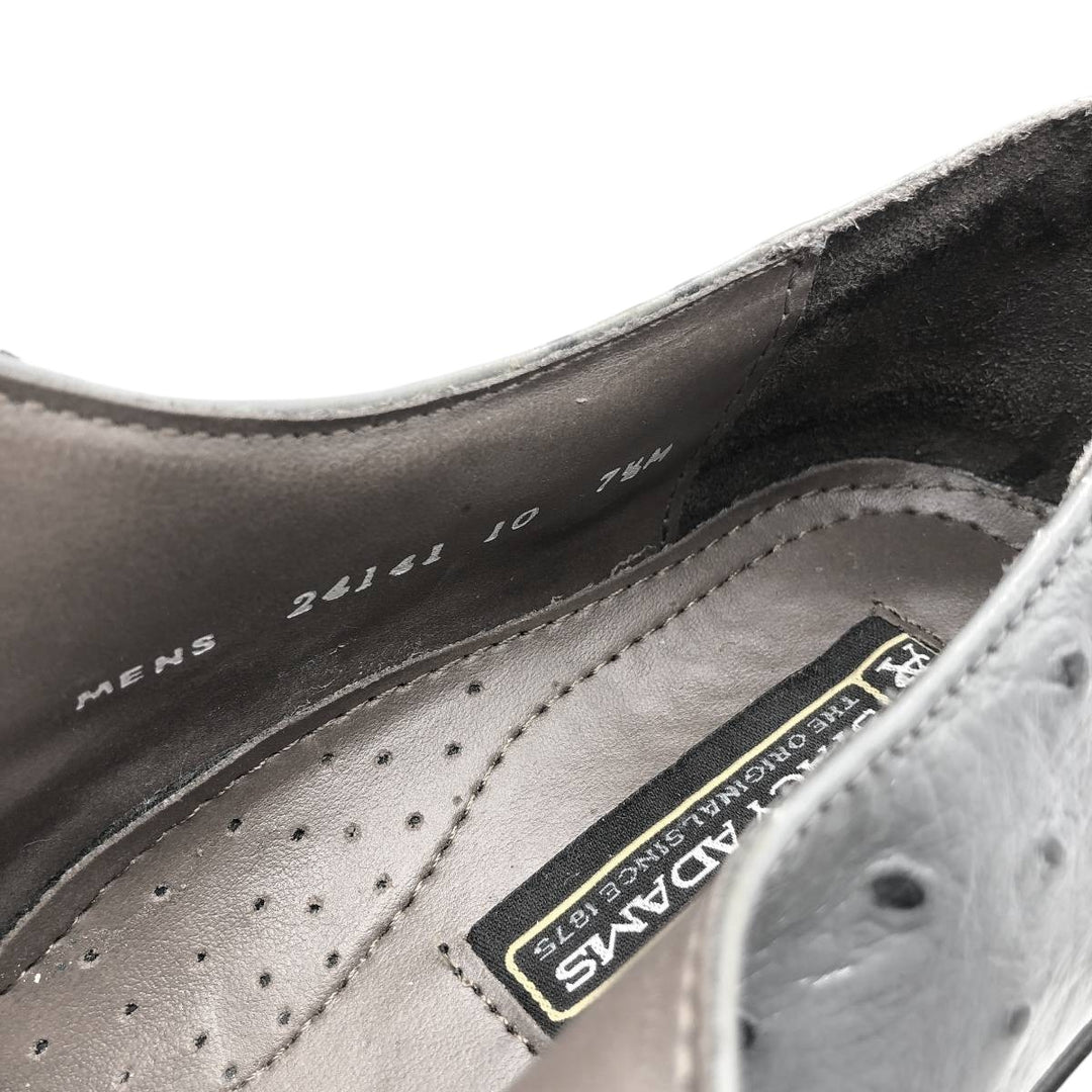 STACY ADAMS Dot Pattern Square Toe Leather Shoes 7 1/2 M Men's 25.5cm genuine leather gray type Vintage Second Hand