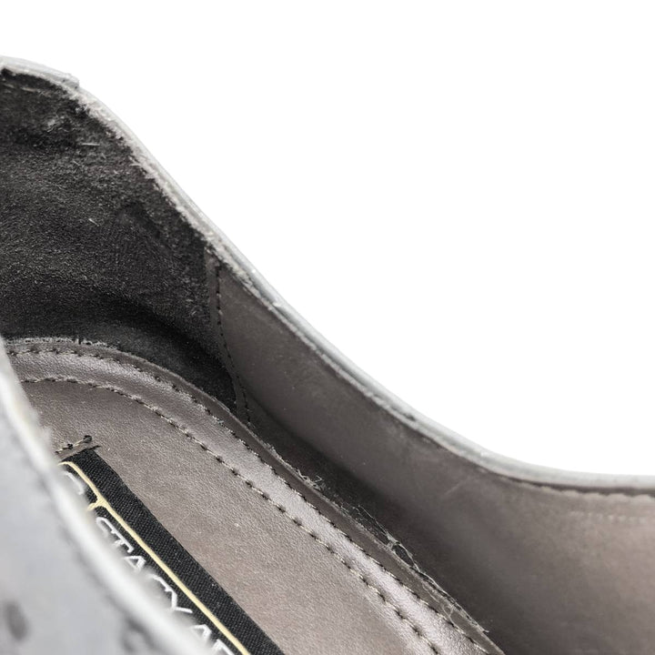 STACY ADAMS Dot Pattern Square Toe Leather Shoes 7 1/2 M Men's 25.5cm genuine leather gray type Vintage Second Hand