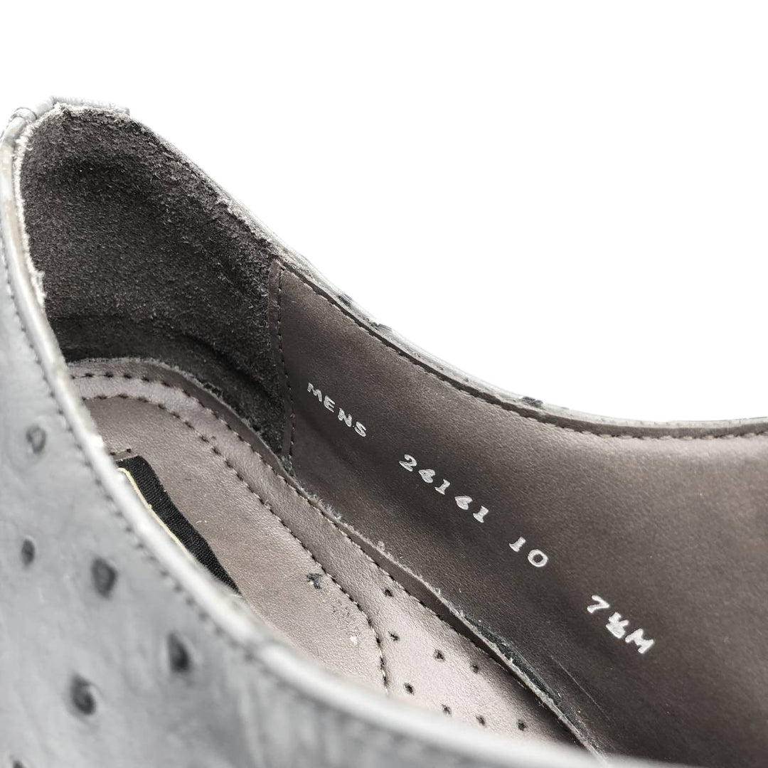 STACY ADAMS Dot Pattern Square Toe Leather Shoes 7 1/2 M Men's 25.5cm genuine leather gray type Vintage Second Hand