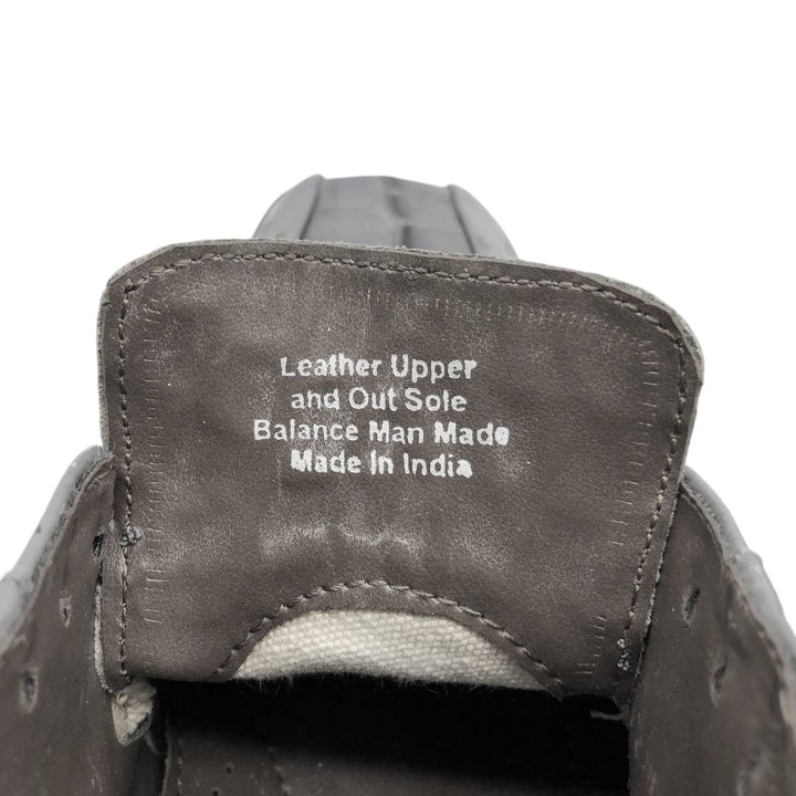 STACY ADAMS Dot Pattern Square Toe Leather Shoes 7 1/2 M Men's 25.5cm genuine leather gray type Vintage Second Hand