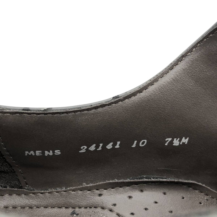 STACY ADAMS Dot Pattern Square Toe Leather Shoes 7 1/2 M Men's 25.5cm genuine leather gray type Vintage Second Hand