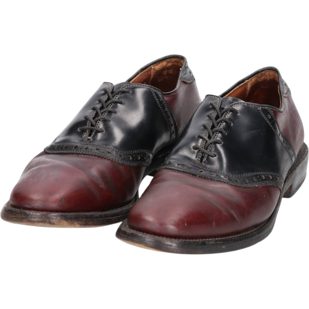 Allen Edmonds Saddle Shoes, Made in USA, Size 8B Men's 26.0cm unclear burgundy type Vintage Second Hand