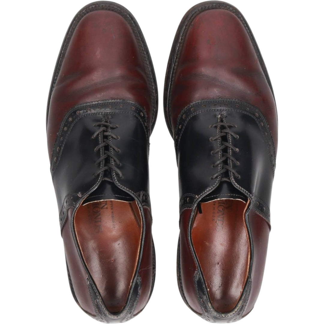 Allen Edmonds Saddle Shoes, Made in USA, Size 8B Men's 26.0cm unclear burgundy type Vintage Second Hand