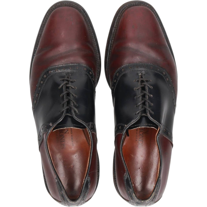 Allen Edmonds Saddle Shoes, Made in USA, Size 8B Men's 26.0cm unclear burgundy type Vintage Second Hand
