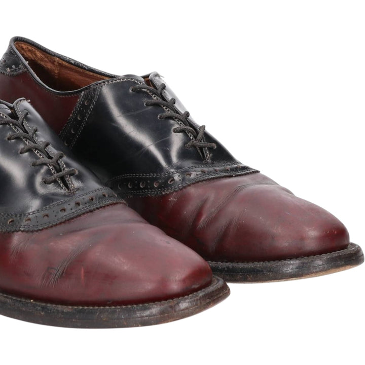Allen Edmonds Saddle Shoes, Made in USA, Size 8B Men's 26.0cm unclear burgundy type Vintage Second Hand