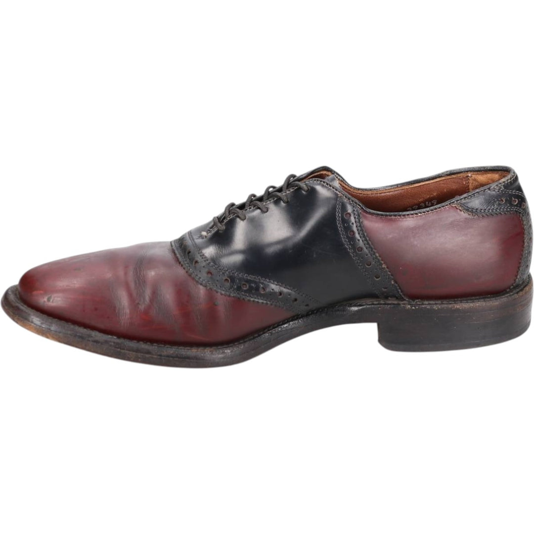 Allen Edmonds Saddle Shoes, Made in USA, Size 8B Men's 26.0cm unclear burgundy type Vintage Second Hand