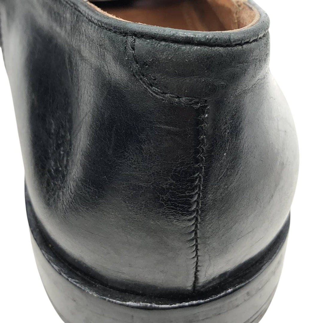 Square-toe straight-tip shoes, made in Italy, men's size 10.6" (approx.) /saa014964 Men's 27.0cm unclear black type Vintage Second Hand