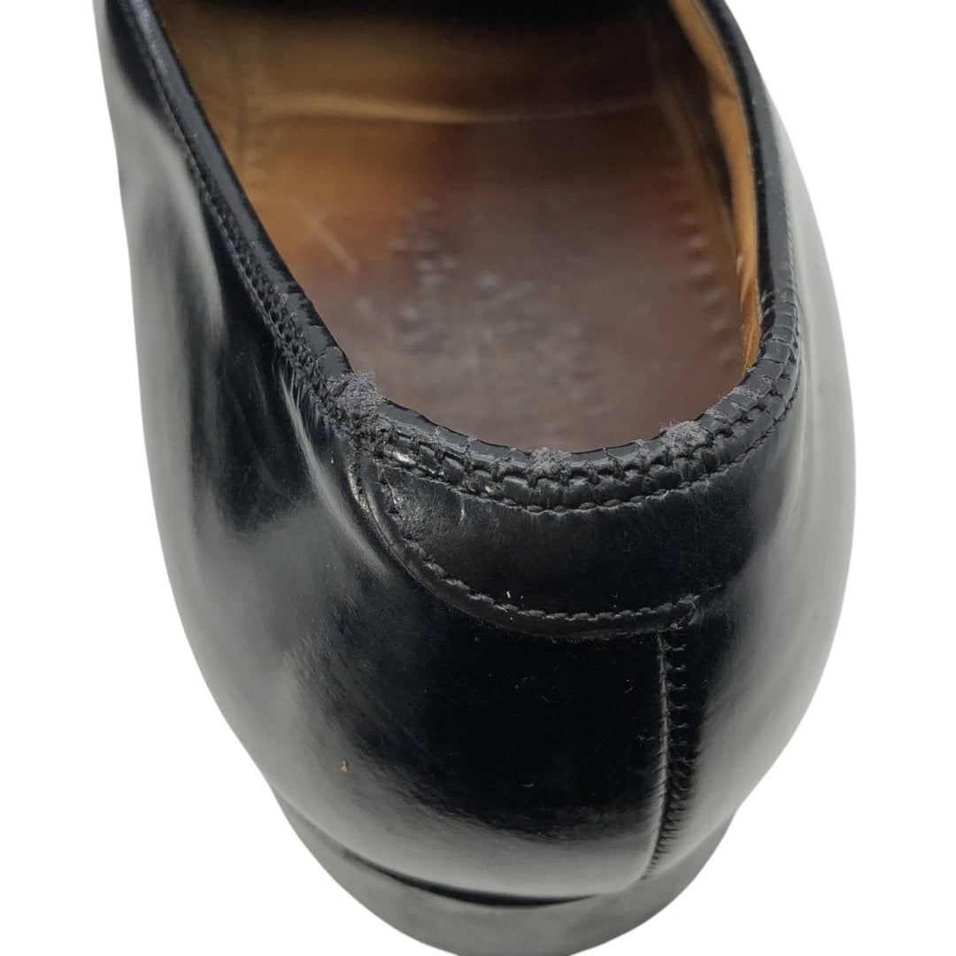Johnston and Murphy OPTIMA Straight Tip Shoes, Made in USA, Size 10C Men's 28.0cm unclear black type Vintage Second Hand
