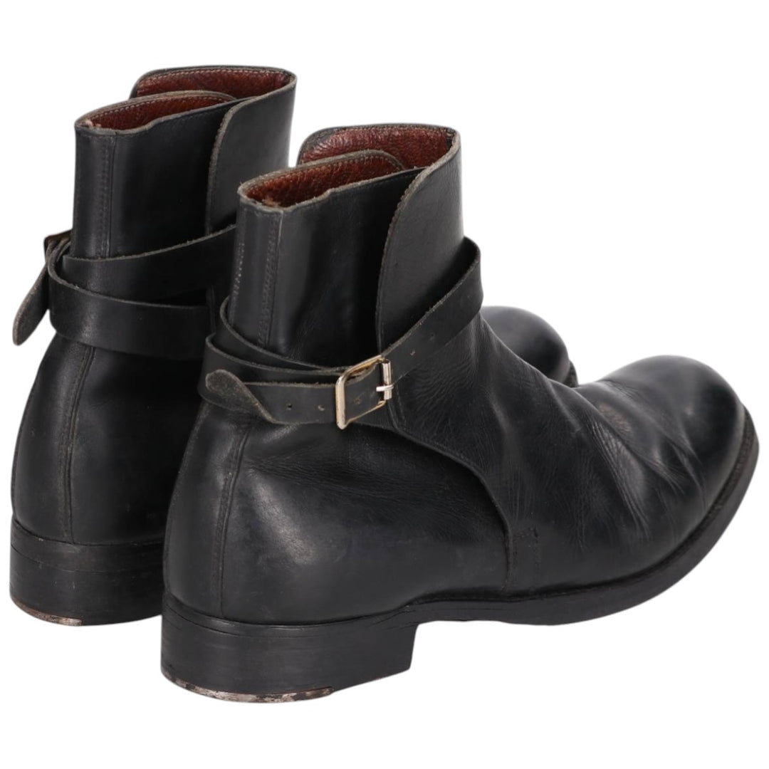 Jodhpur boots 7 Women's 25.0cm genuine leather black type Vintage Second Hand